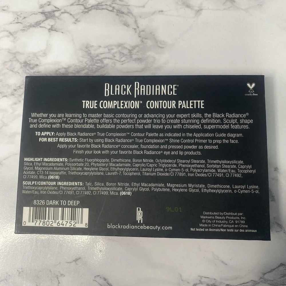Black Radiance True‎ Complexion Contour Palette Dark to Deep